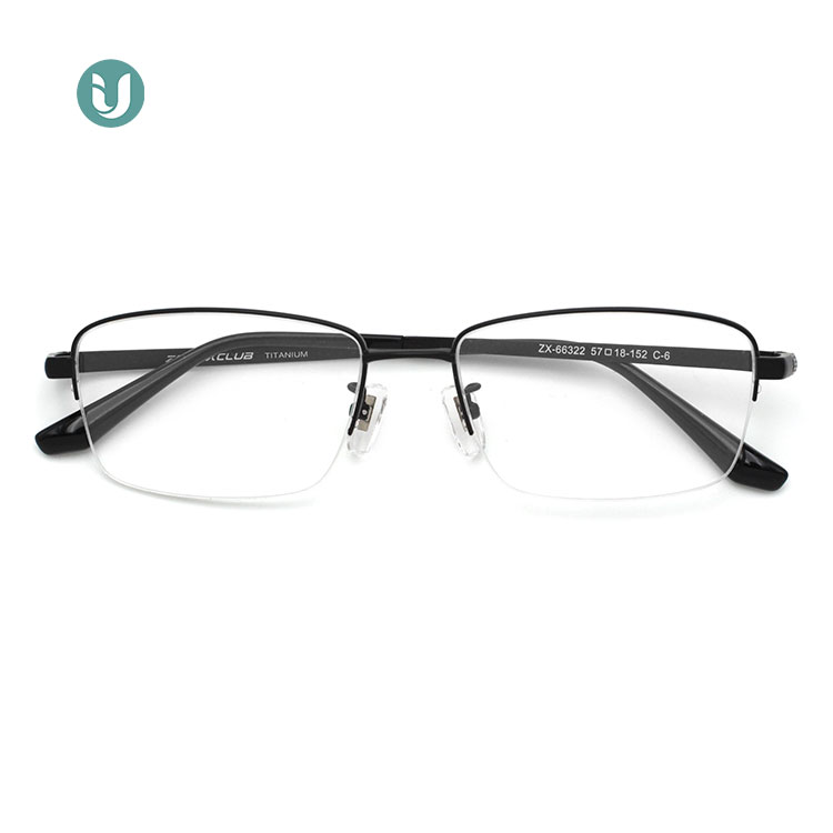 Titanium Semi Rimless Eyeglass Frames 66322