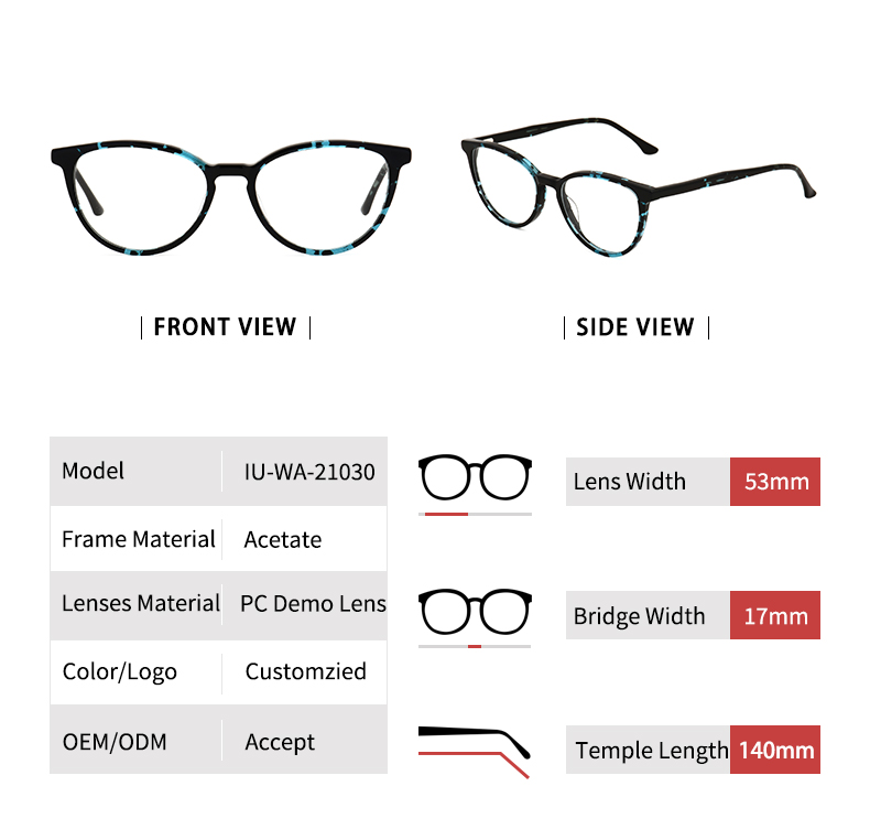 Designer Cat Eye Optical Frames_detials