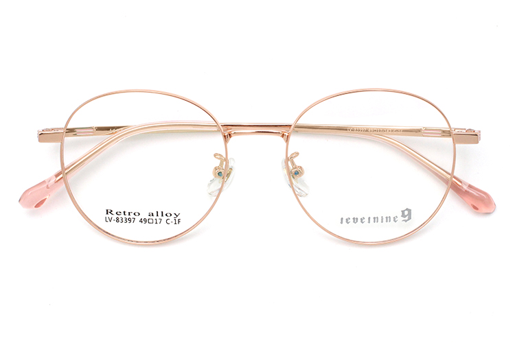 Eyeglasses Metal Frame - Rose Gold