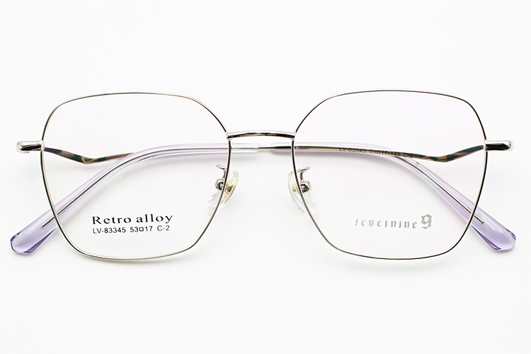 Metal Eyeglasses Frames - Silver