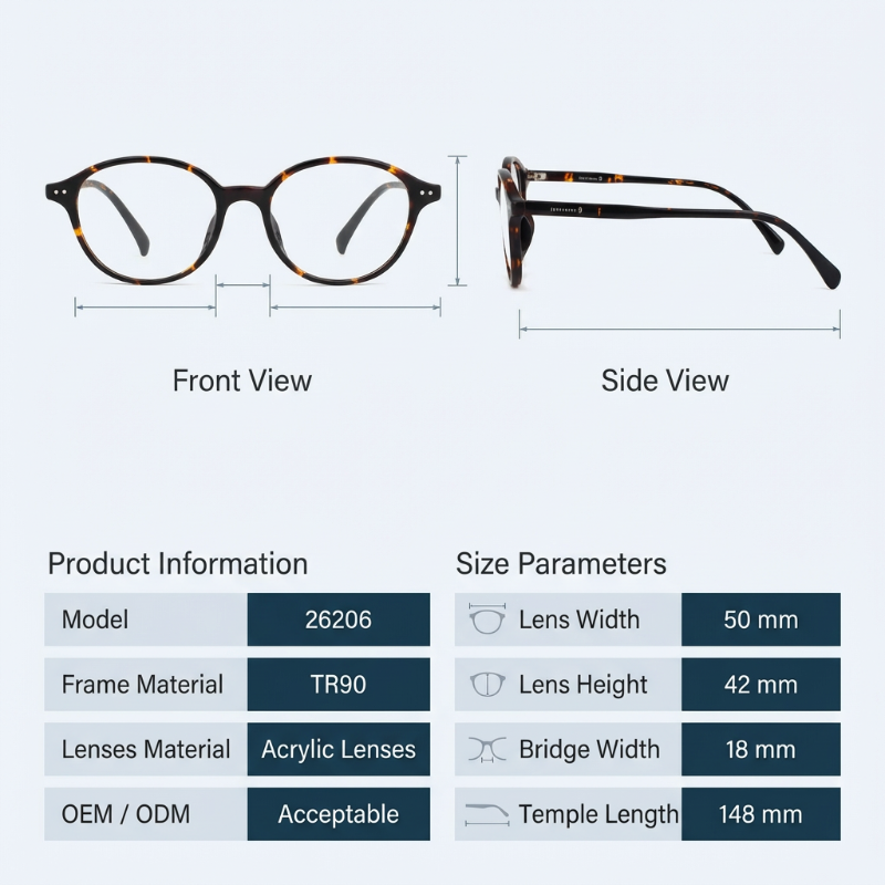 LevelNine 26206 TR90 Glasses Frames00001