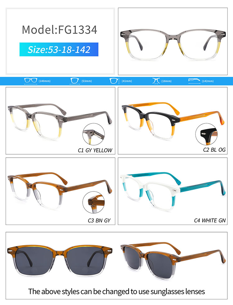 FG1334- acetate eyewear frames