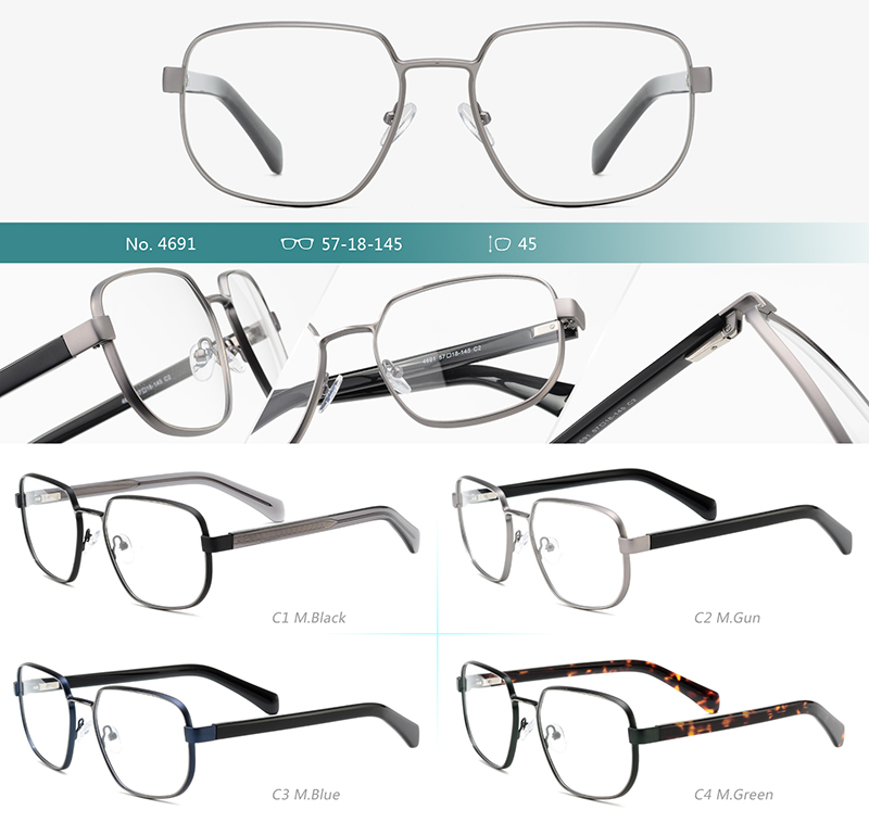 Wholesale Metal Glasses Frames 4691