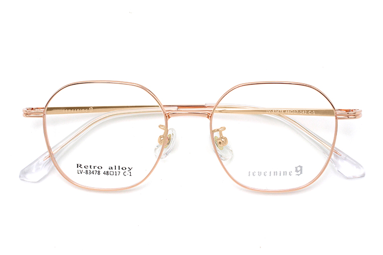 Alloy Frame Glasses - Gold