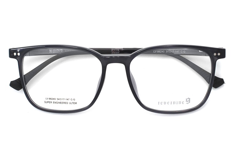 Rectangle Frame Spectacles - Gray