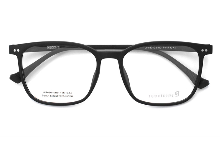 Rectangle Frame Spectacles - Matte Black
