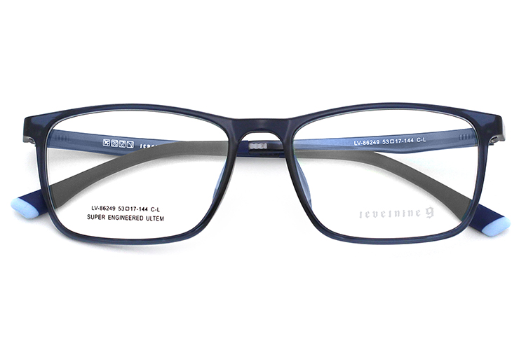 Thin Rimmed Glasses - Blue