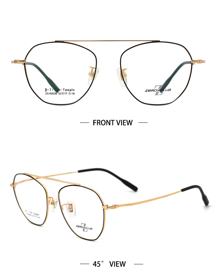 Premium Eyeglasses Frames_Gold black