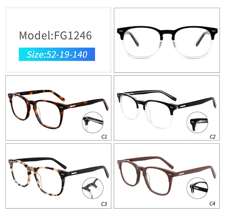 FG1246 - thick square glasses