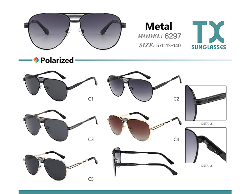 Wholesale Metal Sunglasses 6297
