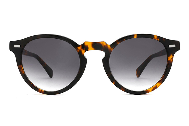 Acetate Metal Round Sunglasses
