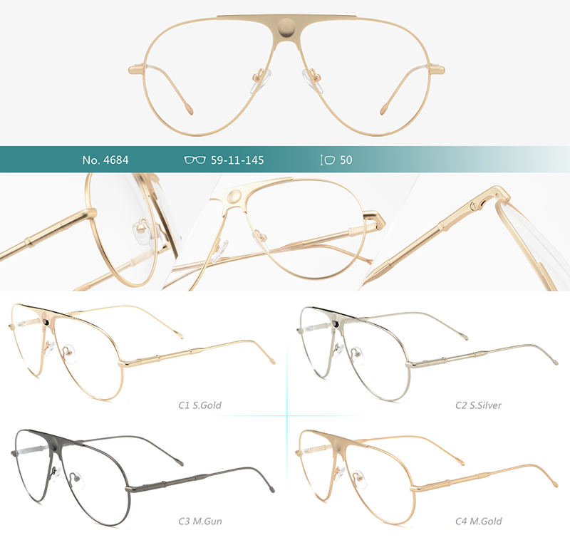 Wholesale Metal Glasses Frames 4684