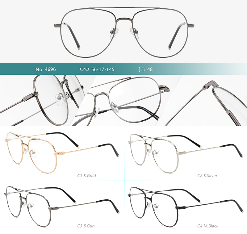 Wholesale Metal Glasses Frames 4696