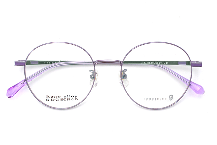 Metal Optical Glasses Frames - Purple