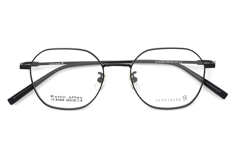 Metal Eyeglasses Frame - Black