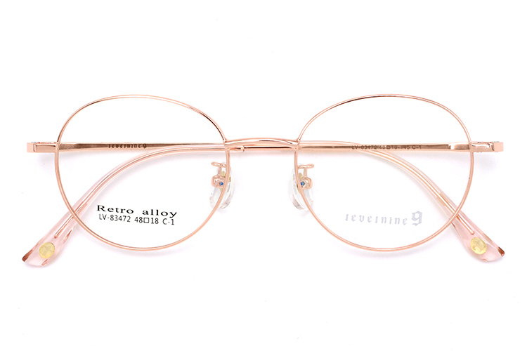 Eyeglass Frames Metal - Rose Gold