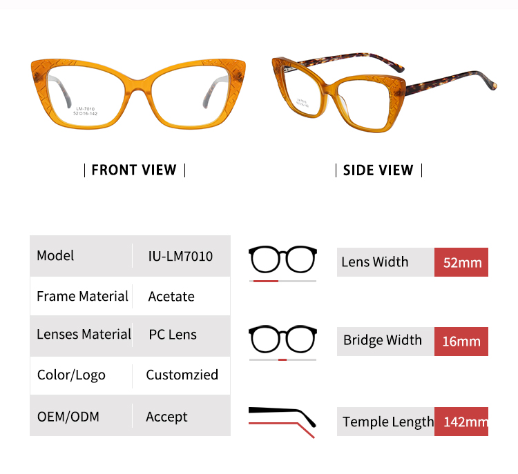New Eye Glass Frames - Size