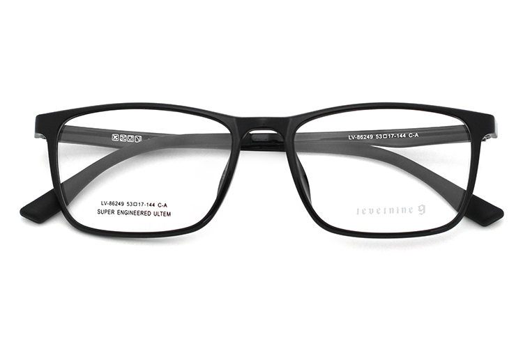 Thin Rimmed Glasses - Black