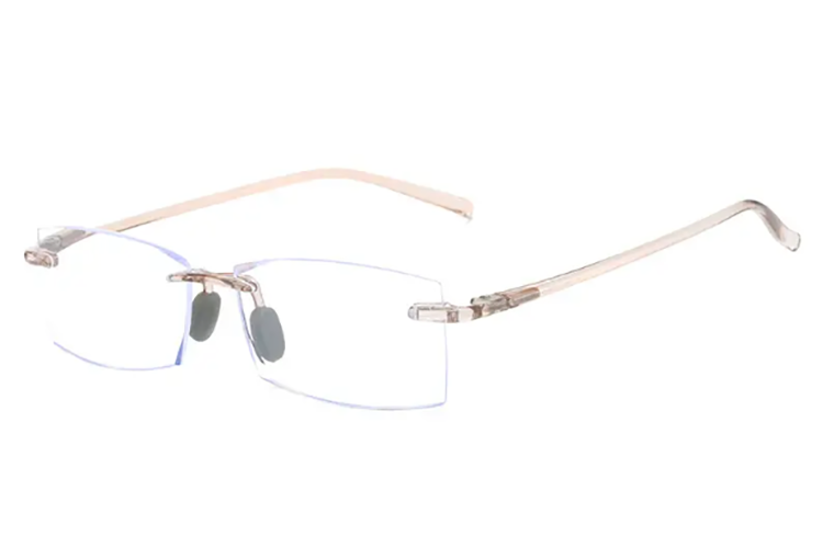 Rimless with Clear Temples