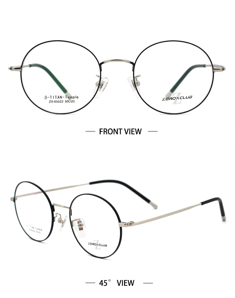 custom eye glasses_Silver Black