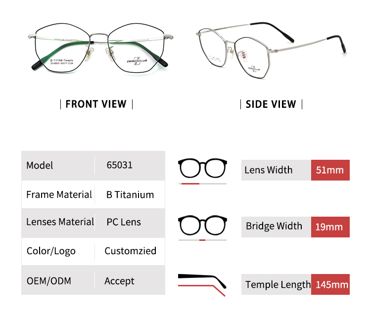 Eye Glasses Titanium_Size