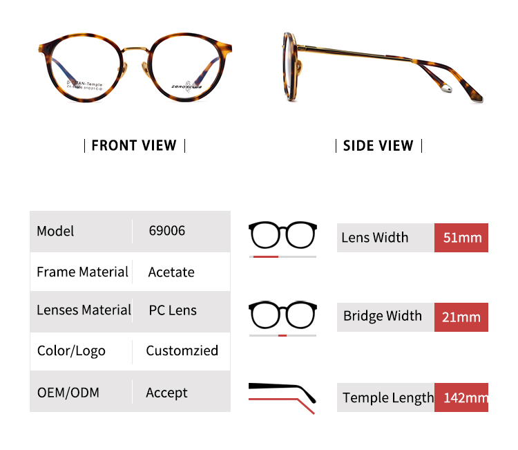 Designer Eyewear Frames_size