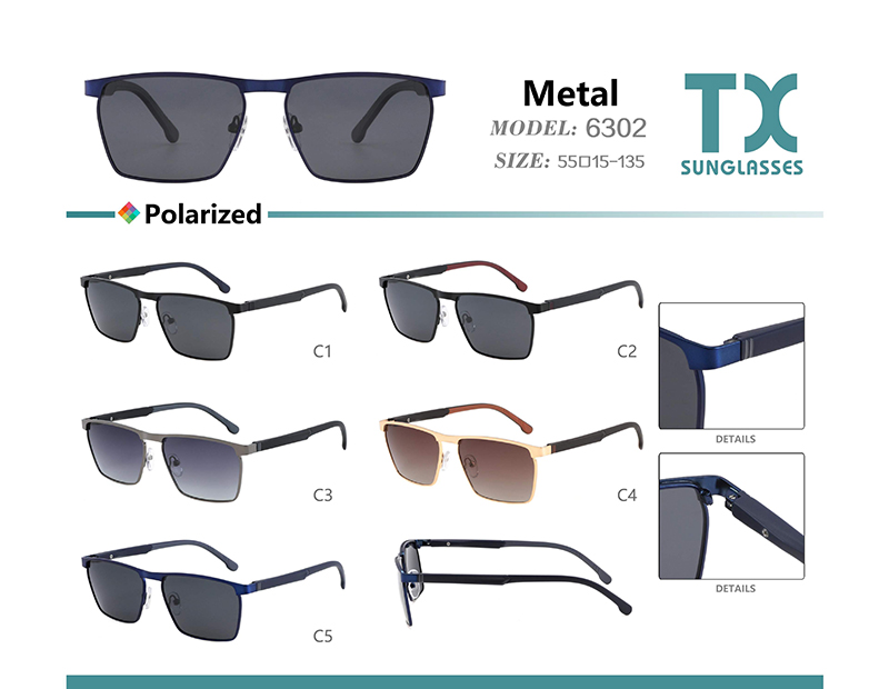 Wholesale Metal Sunglasses 6302