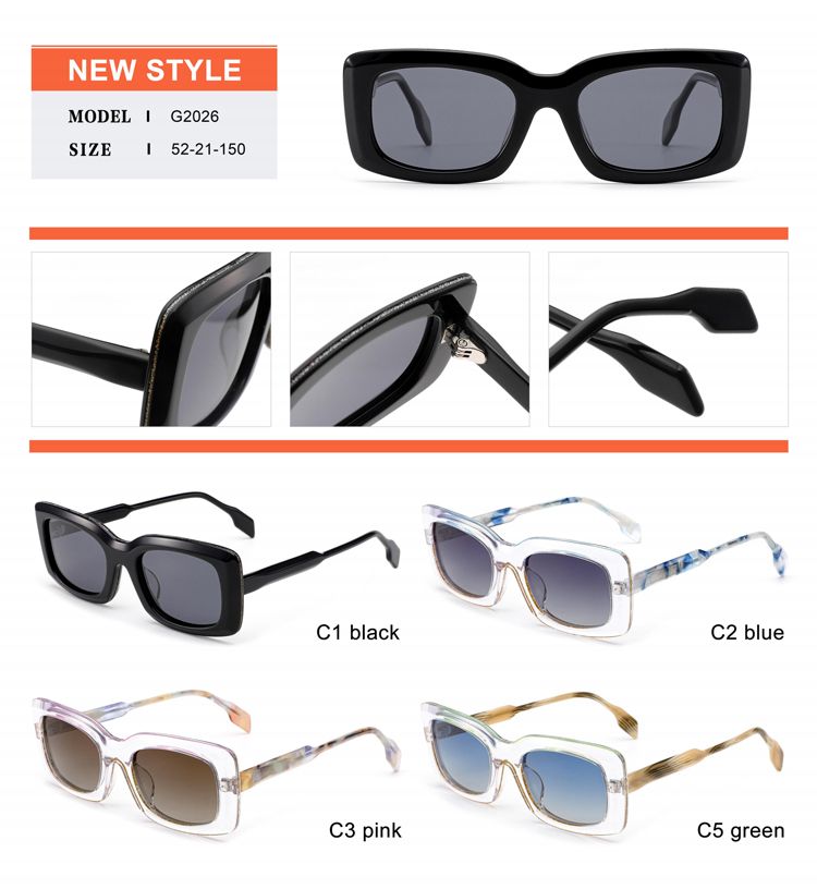 Acetate Sunglasses Details - G2026