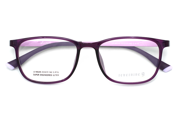 Thin Wire Frame Glasses - Purple
