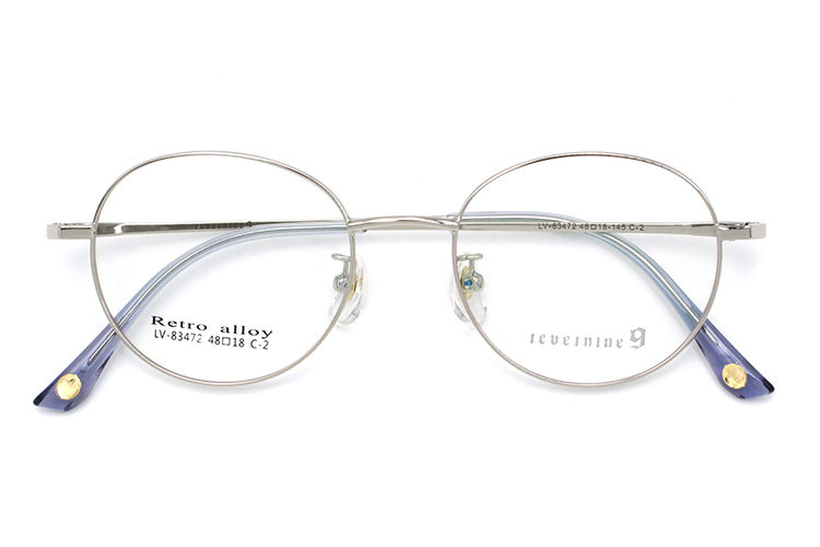 Eyeglass Frames Metal - Silver