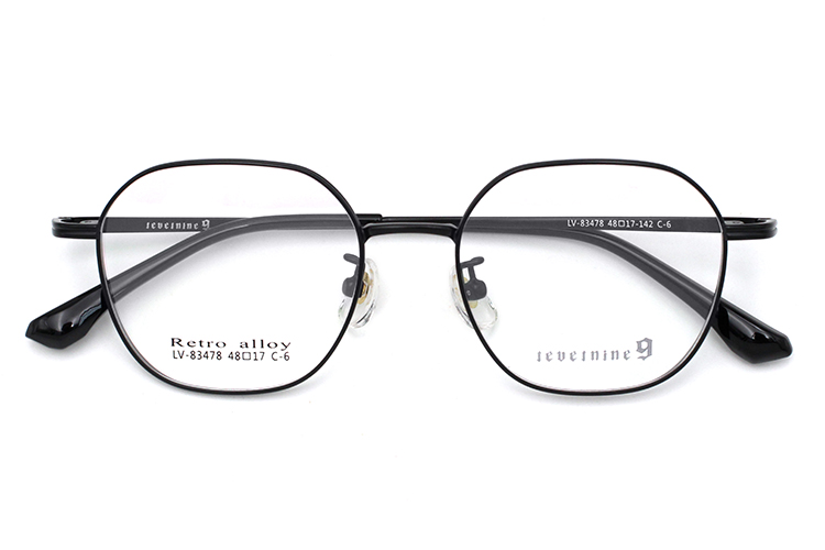 Alloy Frame Glasses - Black