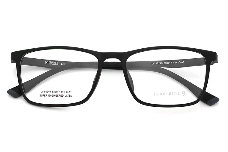 Thin Rimmed Glasses - Matte Black