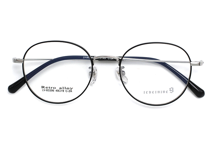 Fashion Eyeglass Frames - Black Silver