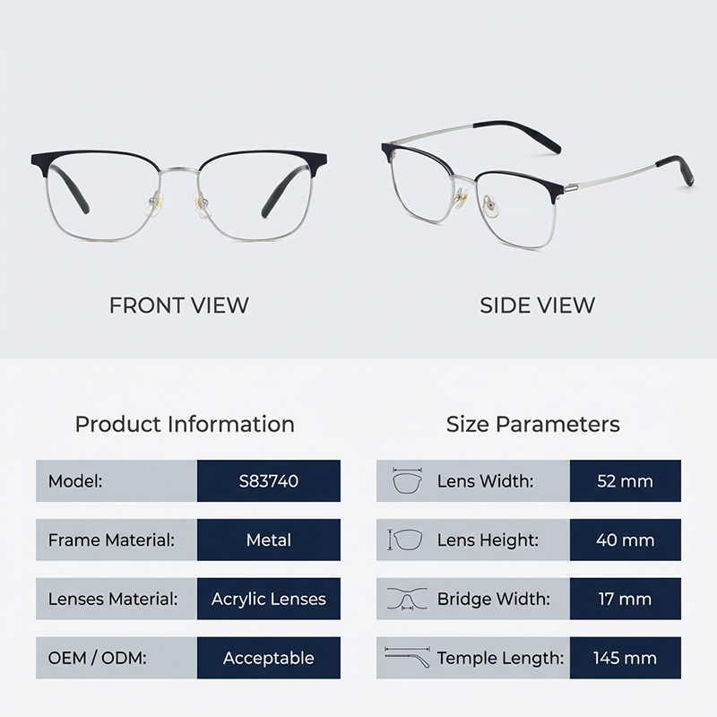 LevelNine S83740 Metal Glasses Frames00012