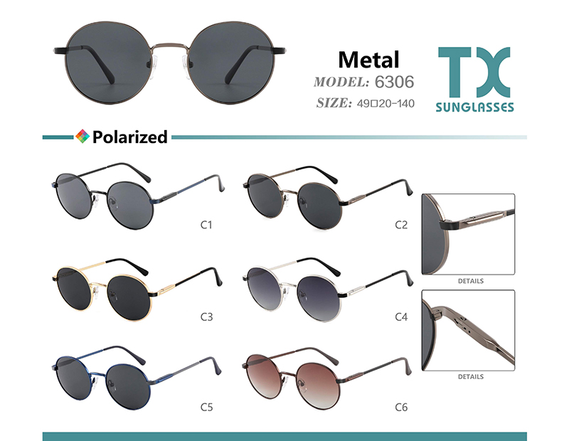 Wholesale Metal Sunglasses 6306