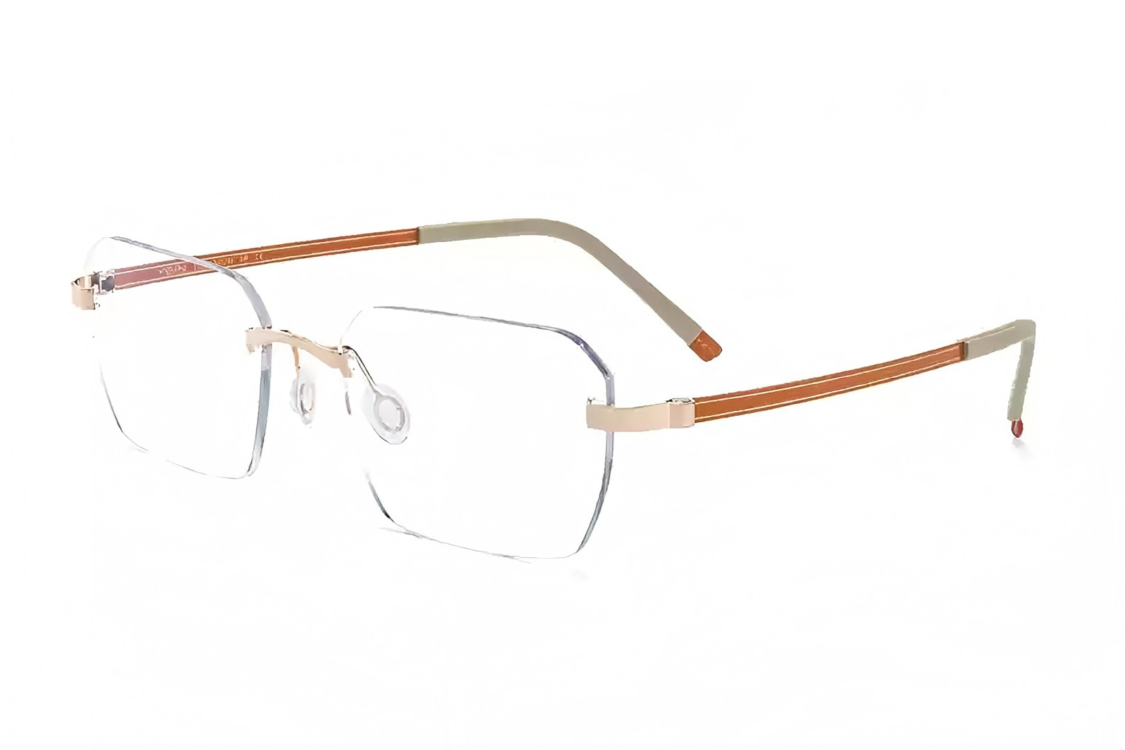 Two-Tone Rimless Glasses