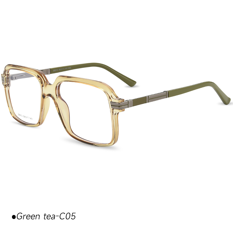 Transparent Green Eyeglass Frames