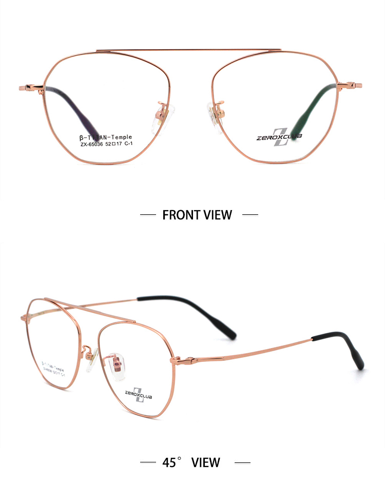 Premium Eyeglasses Frames_rose gold