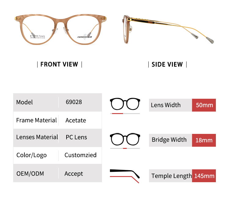 Retro Eyeglass Frames_size