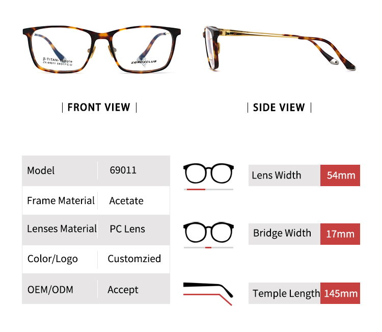 Designer Optical Frames_size