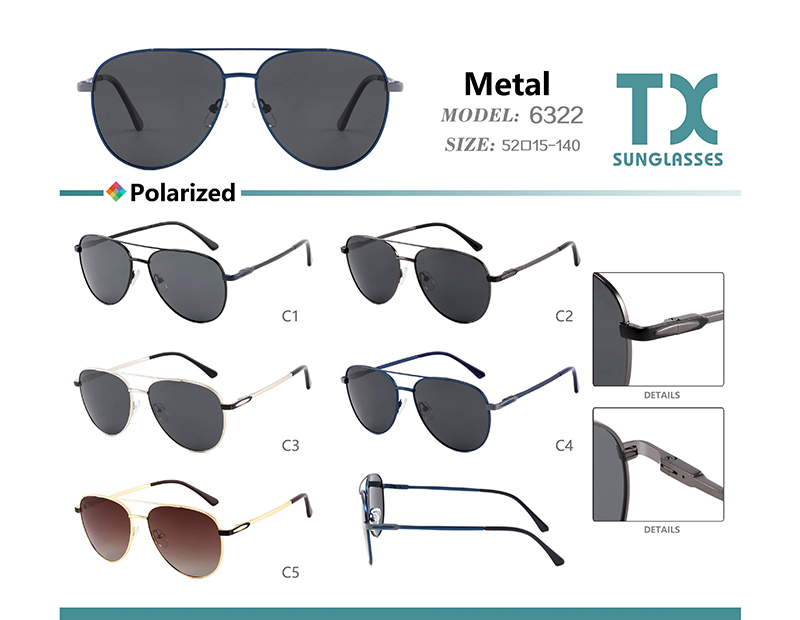 Wholesale Metal Sunglasses 6322