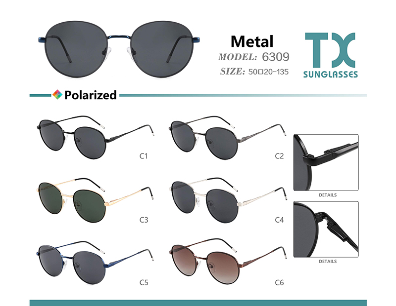 Wholesale Metal Sunglasses 6309