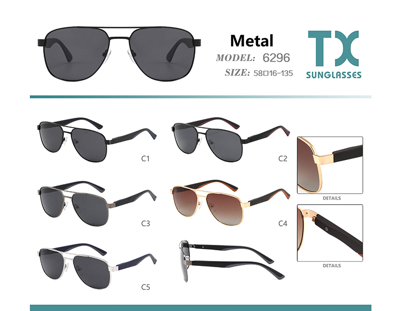 Wholesale Metal Sunglasses 6296