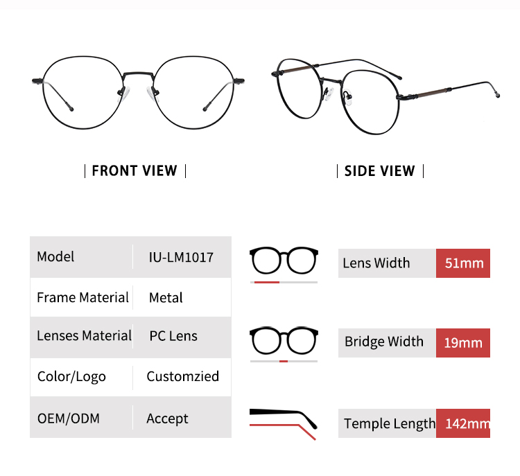 Round Shape Glasses Frame_detials