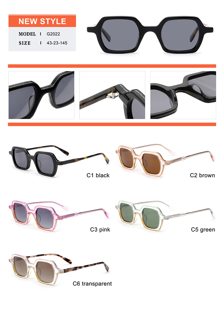Acetate Sunglasses Details - G2022