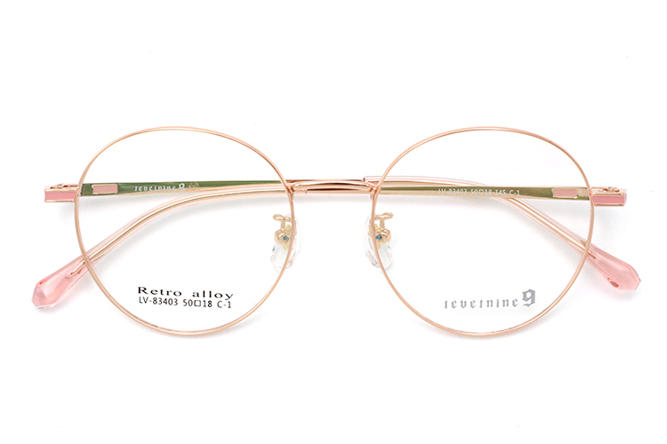 Metal Optical Glasses Frames - Rose Gold