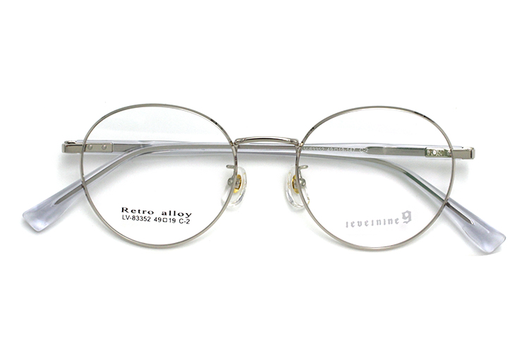 Round Frame Eye Glasses Metal - Silver