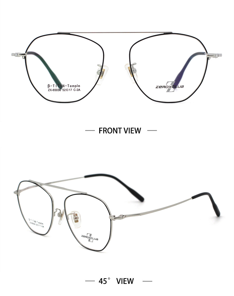 Premium Eyeglasses Frames_silver black