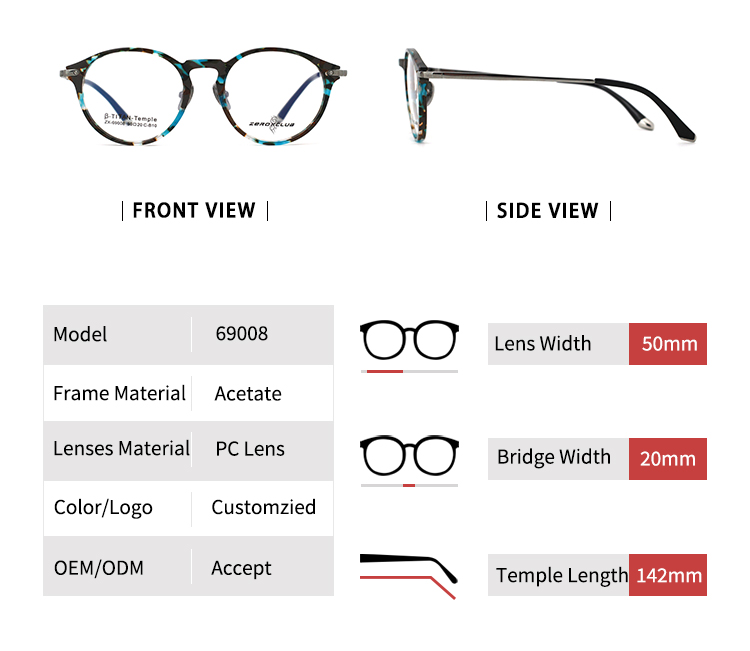 Designer Glasses Frames_size