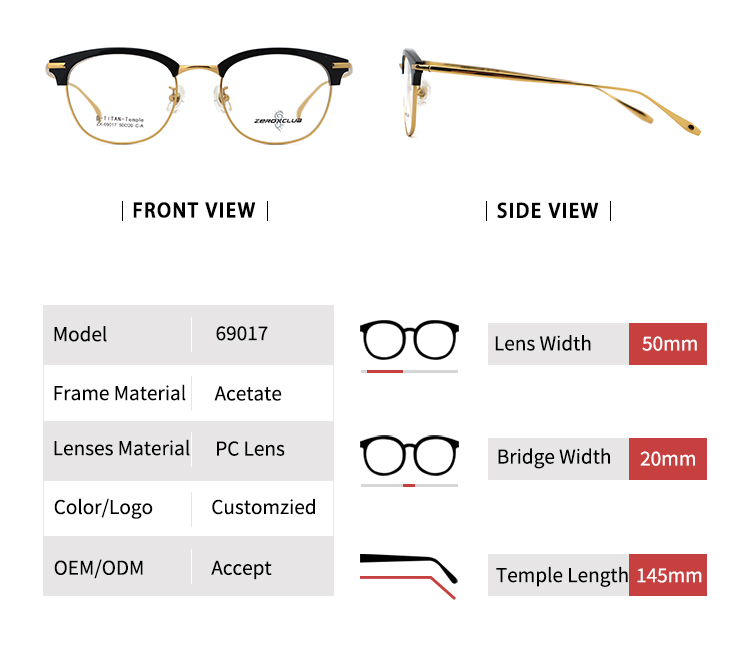 High End Designer Eyewear_size